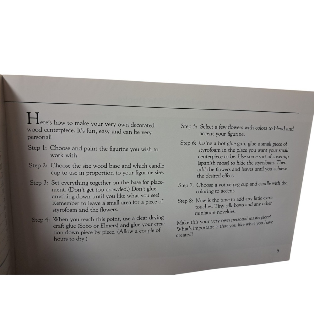 Wood Accents: Create Your Own Centerpieces 1988 - Picture 3 of 9